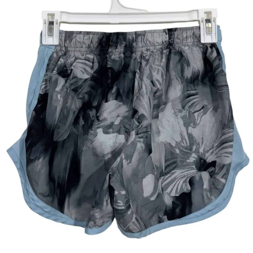 Nike Dri-Fit Blue Floral Lined Activewear Running Shorts